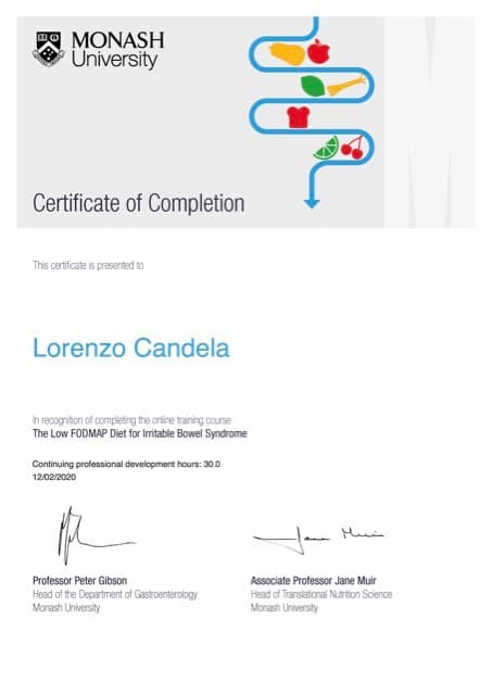Attestato: Monash University